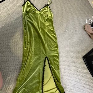 Forever 21 green felt dress NEVERWORN